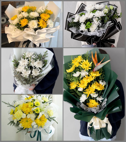 广东肇庆市四会市大沙镇大布村白事花束代送